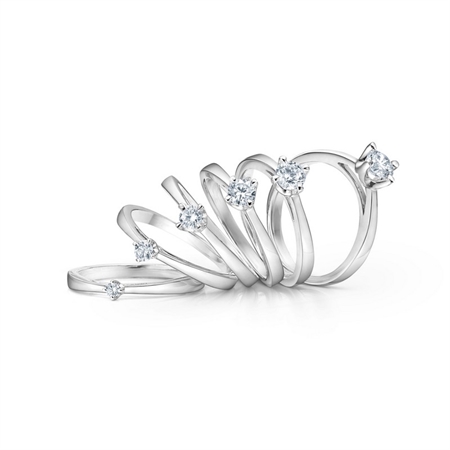 Crown diamant solitaire ring fra Mads Z 1641604